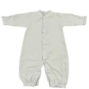 Kissy Kissy newborn basic convertible gown in white.